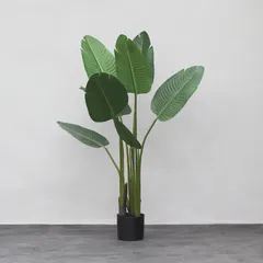 Cây giả trang trí trong nhà, cây chuối 120cm