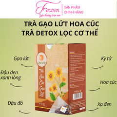 Trà Hoa Cúc Gạo Lứt Quê Việt Giúp Giải Nhiệt, Tăng Sức Đề Kháng,Fecven