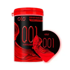 Bao cao su OLO 001 Đỏ ống tròn siêu mỏng nóng ấm hộp 10 cái
