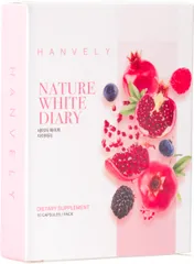 Viên uống hỗ trợ trắng da Hanvely Nature White Diary hộp 10 viên