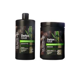 Bộ gội ủ Dr Sante Detox Hair giúp làm sạch, mềm mượt tóc 2000 ml
