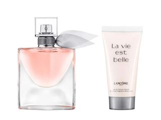Set quà tặng nước hoa và lotion lancome la vie est belle edp 4ml 50ml