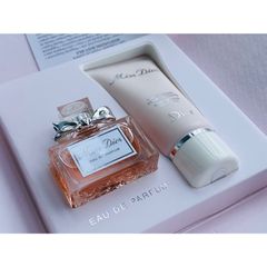Set nước hoa và lotion milk miss dior blooming bouquet 5ml 20ml