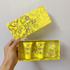 Set nước hoa nữ mini versace yellow diamond gel tắm lotion