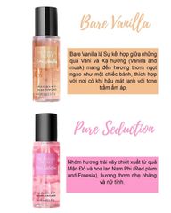 Set xịt thơm toàn thân victoria secret 4chai 75mL