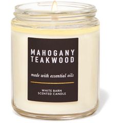 Nến thơm Bath and Body Works mahogany teakwood 1 bấc