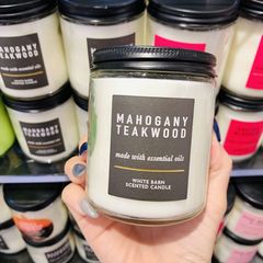 Nến thơm Bath and Body Works mahogany teakwood 1 bấc