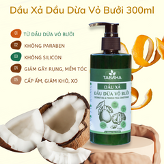 Dầu Xả Dầu Dừa Vỏ Bưởi TABAHA 300ml Dưỡng Ẩm Phục Hồi Tóc Khô Hư Tổn