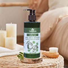 Dầu Xả Dầu Dừa Vỏ Bưởi TABAHA 300ml Dưỡng Ẩm Phục Hồi Tóc Khô Hư Tổn