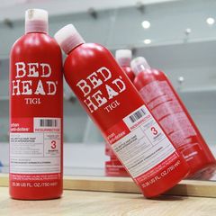 Cặp Đôi Dầu Gội và Xả Bed Head Tigi Đỏ Số 3 - Giải Pháp Cho Tóc Hư Tổn, Nuôi Dưỡng Khỏe Mạnh, Mỹ Phẩm Nhập Mỹ