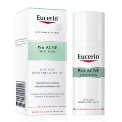 kem giảm mụn và dưỡng sáng da eucerin pro acne day mat whitening 50ml