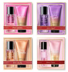 Set xịt thơm và dưỡng thể victoria secrect bare vanilla 75ml