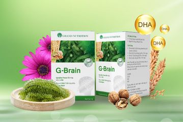 Cốm G-Brain Bổ Não Cho Trẻ - Hỗ Trợ Phát Triển Trí Não, tăng Cường Sức Đề Kháng & Trí Nhớ - Thực Phẩm Chức Năng Grand Nutrition