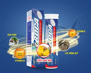 Viên Sủi Boca Hỗ Trợ Xương Khớp Tuýp 20 Viên