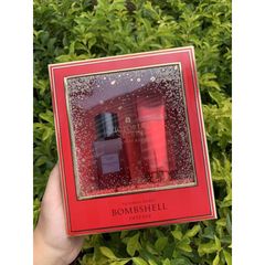 Gift Set victoria secret bombshell intense đỏ xịt thơm dưỡng thể