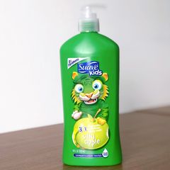 Sữa tắm gội xả Suave Kids 3 in 1 Hương Táo Xanh 532ml - An Toàn Cho Trẻ Nhỏ, Không Gây Cay Mắt, Dưỡng Ẩm Da Tóc