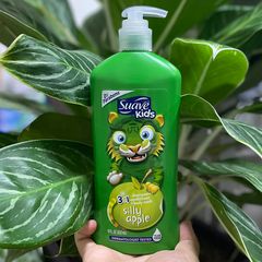 Sữa tắm gội xả Suave Kids 3 in 1 Hương Táo Xanh 532ml - An Toàn Cho Trẻ Nhỏ, Không Gây Cay Mắt, Dưỡng Ẩm Da Tóc