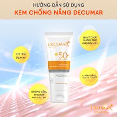 Kem chống nắng da mặt Decumar  50gr kiểm soát nhờn cho da mụn