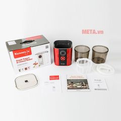 Máy làm sữa chua và pho mát 6 trong 1 Kuvings KGC-712CB 2.0L - Màu đỏ với màn hình LCD và chức năng đa dạng cho gia đình