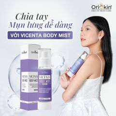 Xịt Hỗ Trợ Giảm Mụn Lưng Oriskin Vicenta Body Mist cho nữ