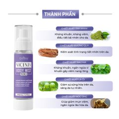 Xịt Hỗ Trợ Giảm Mụn Lưng Oriskin Vicenta Body Mist cho nữ