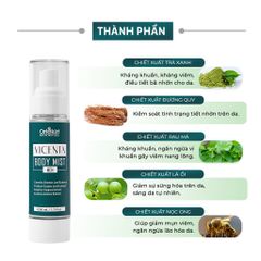 Xịt Hỗ Trợ Giảm Mụn Lưng Oriskin Vicenta Body Mist cho nam
