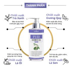 Sữa Tắm Hỗ Trợ Ngăn Ngừa Mụn Oriskin Puri shower Gel cho nữ
