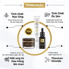 Bộ 3 kem chống nắng, serum dưỡng trắng, kem mờ nám Oriskin