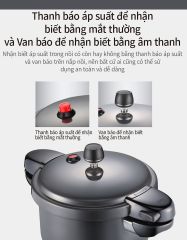 Nồi Áp Suất Nhôm PoongNyun 3.4L BMPC-06 Black Pearl Mega
