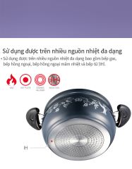 Nồi casserole nhôm hiệu PN FMPT-24C(IH) [24cm – 4.7L]