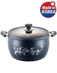 Nồi Hầm Nhôm PoongNyun 28cm - Mẫu Cao Cấp Chống Dính, Chống Trầy Xước, Được Sản Xuất Tại Hàn Quốc, Sử Dụng Trên Bếp Ga, Bếp Từ