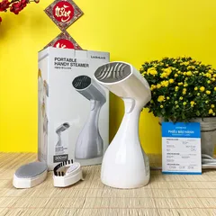 Bàn Là Hơi Nước Cầm Tay Lock&Lock Handy Steamer ENI222WHT - Công Suất 1500W, Tháo Rời Dễ Dàng, Phù Hợp Mọi Chất Liệu