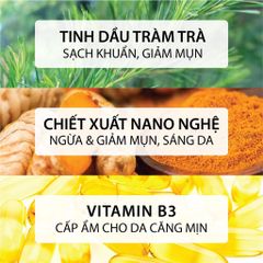 Sữa Rửa Mặt Tràm Trà Nano Nghệ Milaganics