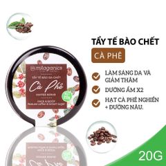 Scrub Coffee Tẩy Da Chết Từ Hạt Cà Phê Milaganics 20gr