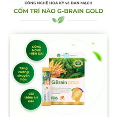 Cốm Trí Não G-Brain Gold Giúp Tăng Sức Để Kháng Tăng Cường Trí Nhớ