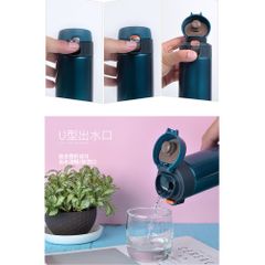 Bình giữ nhiệt Tiger MMJ-A601 600ml - Bình lưỡng tính nắp bật, sang trọng, công nghệ Blasting chống bám bẩn, tiện lợi cho văn phòng và du lịch