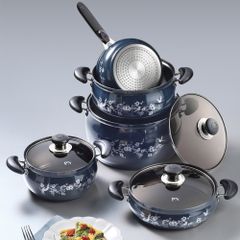 Nồi Hầm Nhôm PoongNyun 28cm - Mẫu Cao Cấp Chống Dính, Chống Trầy Xước, Được Sản Xuất Tại Hàn Quốc, Sử Dụng Trên Bếp Ga, Bếp Từ