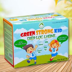 Diệp Lục Lysine Green Strong Kid (hộp 20 gói) - Giúp Bé Ăn Ngon