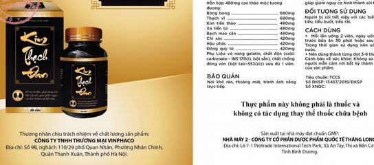 Viên Uống Kim Thạch Đan Chính Hãng - Hộp 60 viên