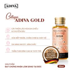 Combo 2 Nước Uống Hỗ Trợ Làm Đẹp Collagen Gold Adiva 14 lọ x 30ml