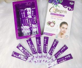 Collagen Măng Cụt Đậu Biếc Zenpali - Hộp 30 Gói