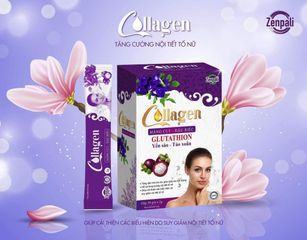 Collagen Măng Cụt Đậu Biếc Zenpali - Hộp 30 Gói