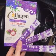Collagen Măng Cụt Đậu Biếc Zenpali - Hộp 30 Gói