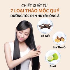 Dầu Gội Đen Tóc Hương Thảo Mộc Thiên Nhiên Milaganics 30ml (Chai)
