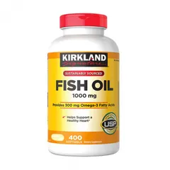 Omega 3 Fish Oil 1000mg Kirkland Của Mỹ hộp 400 viên