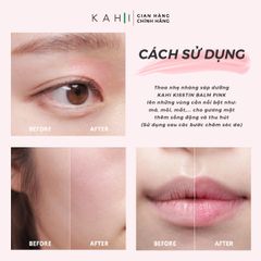 Kahi Kisstin Balm Pink - Sáp dưỡng làm hồng da, dưỡng ẩm nhẹ dịu