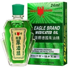 Dầu gió xanh Mỹ Eagle Brand Medicated Oil - 1 Set 12 chai