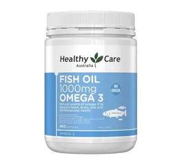 Dầu Cá Omega-3 Healthy Care Fish Oil 1000mg Nhập Úc
