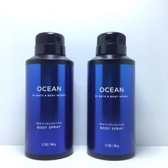 Xịt Thơm Toàn Thân Nam Bath And Body Works Ocean 104g - Hương Thơm Nam Tính Mát Mẻ, Khử Mùi Hiệu Quả, Dưỡng Ẩm Da