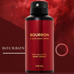 Xịt Thơm Toàn Thân Nam Bath & Body Works Bourbon 104g - Hương Nam Tính Khử Mùi Hiệu Quả, Tự Tin Mỗi Ngày